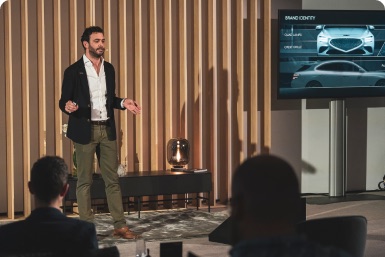 Presentation at a client event